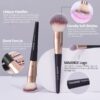 1c6b59c1d31e662e Maange 18Pcs Makeup Storage Set Soft Bristles Foundation Brushes Eyeshadow Blusher Concealer For Women Beginner Kit