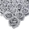 1c86af9e34e1aa88 IPOPU Artificial Flowers, 25pcs Foam Glitter Roses Glitter Foam Rose Foam Rose with Stem for DIY Wedding Bridal Bouquet Home Party Decoration(Coffee)