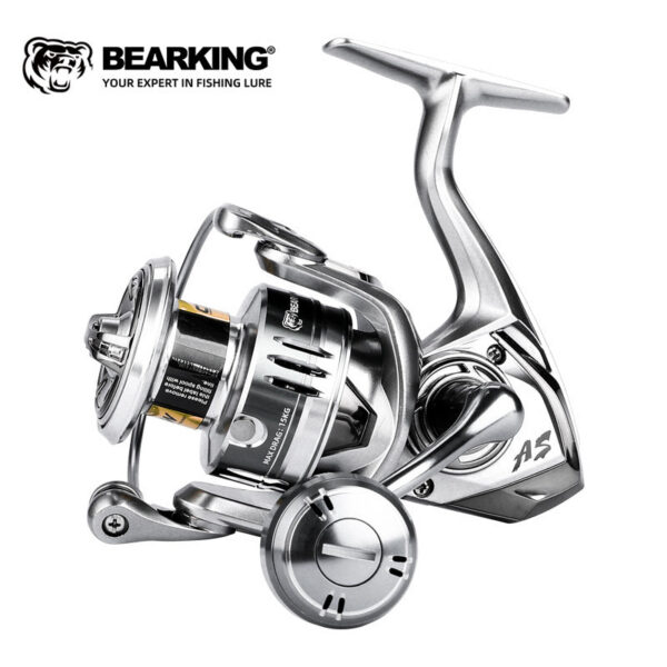1c89832643e58545 BEARKING brand New arrival Saltwater Fishing Reel Spinning 1000-6000 9+1BB 5.2:1 Max Drag 10-20KG Water-Proof Reels