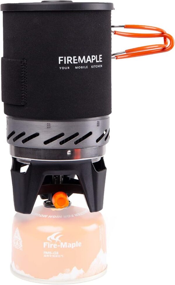 Fire-Maple FMS-X1 Camping Stove Gas System | Portable Pot/Jet Burner Outdoor Gas Cooking Essentials | Compact Equipment for Hiking Trekking Backpacking Fishing Hunting