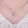 1c8edc6a5b5fda29 Palace Heart Love Rose Gold Sterling Sier Simulated Diamond Pendant Necklace for Women Fashion Jewelry No Chain