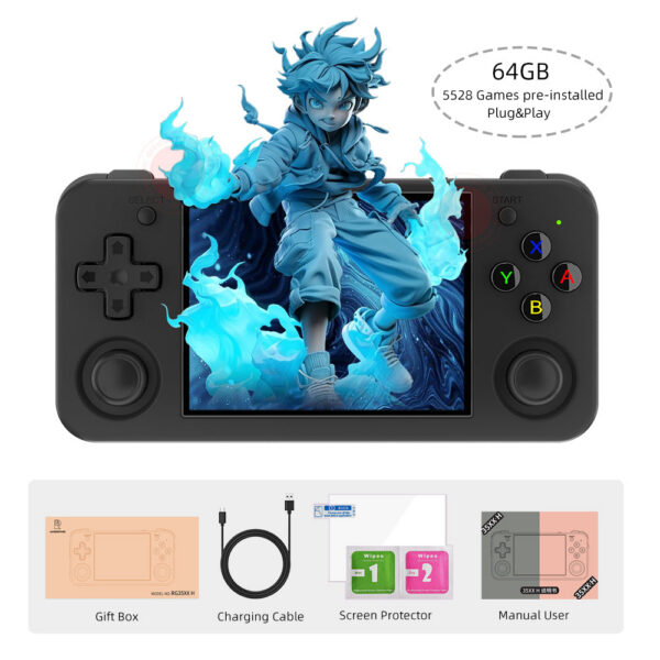 ANBERNIC RG35XX H Hand-held Consoles For Playing Video 3.5-inch IPS 640*480 Screen Retro Game Player 3300 mAh 5000+ Games