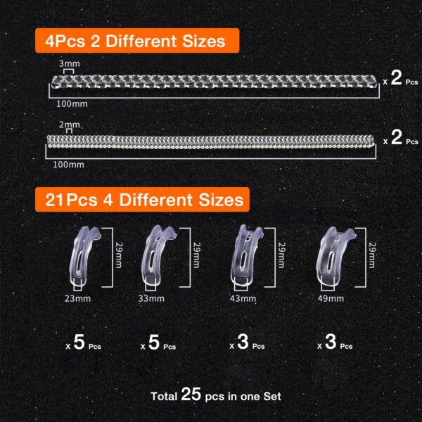 1ca82544d522a953 Ottemax Size Adjuster Loose Rings, 20 Pack 6 Sizes Different Band Widths, Invisible Ring Guards for Women and Men