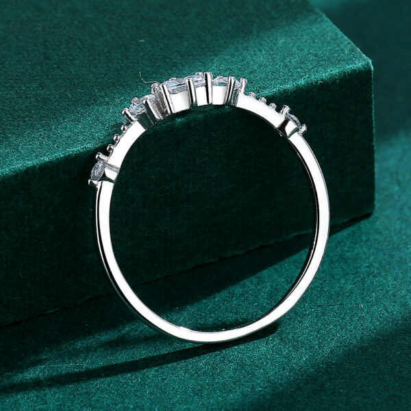 1cab527d3825685b NEW Classic Couple Rings For Women Four-Prong Diamond Zircon S Sterling Sier Wedding Engagement Gift Female Jewelry