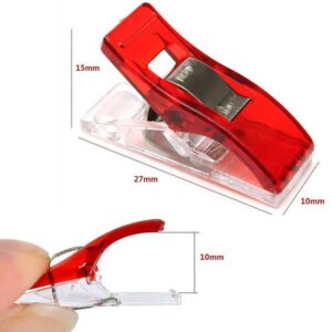 1cac580851729dec 50 Plastic Clips, Multiple Colors For And Clothes Supplies Fixing Clip for Patchwork Sewing