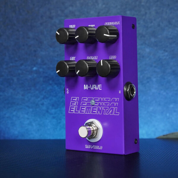 M-VAVE Electric Guitar Effect Pedal Elemental Pedal Digital Delay Effect Support for TAP and HOLD Mode Guitar Accessories Parts