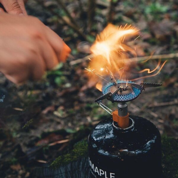 1cccd03764f5f6e6 Fire-Maple 116T Titanium Camping Gas Stove | Mini Pocket One-Piece Gas Burner | Ultralight Backpacking Cooking Stove Portable for Outdoor Activities