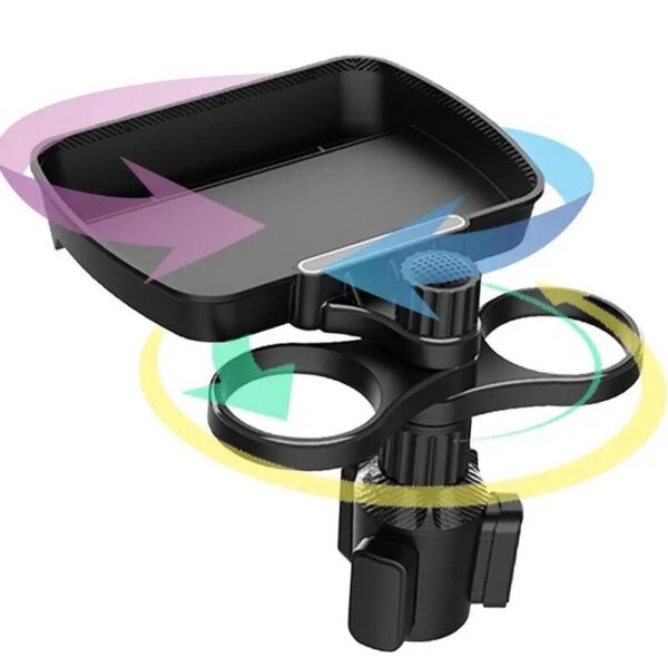 1ccce03fcdc787eb Dual Expander Adjustable for 360°Rotating Multifunctional Car Seat Cup Snack Tray Drink Holder
