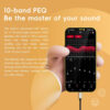 FiiO/Snowsky Melody Headphone Amplifier Portable DAC with 4.4mm and 3.5mm Headphones DSD256, 10-Band PEQ for for Android/wins