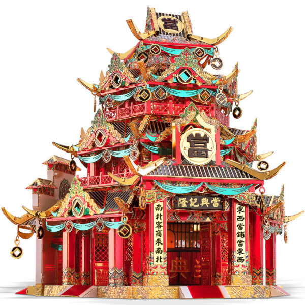 1ce24de4ce616e93 Piececool 3D Metal Puzzle Adult Chinese Style Building Kits DIY Model for Jigsaw Toy