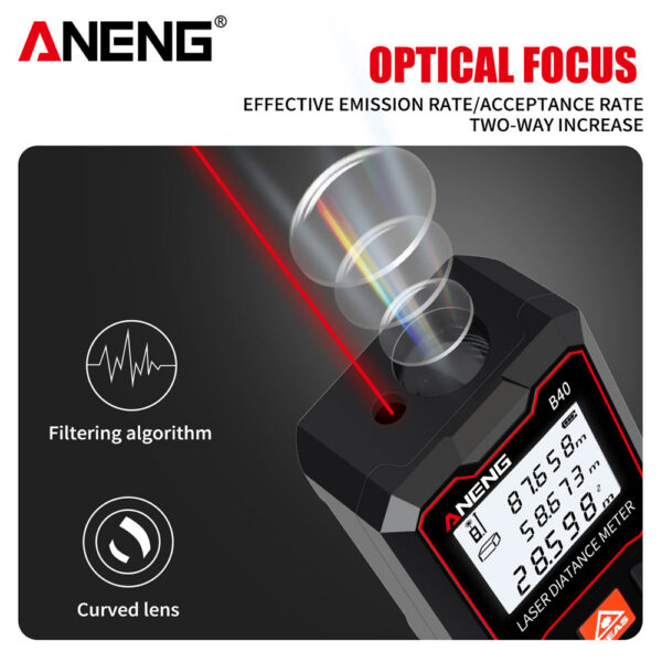 1ce37c4203c5b7f0 ANENG B40 Meter 40m Laser Rangefinders Distance Measuring Tape High Precision Digital Ruler Test Tools