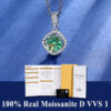 1cf4f9d75f409e90 100% Real Moissanite Pendant Necklace D Color 1 Carat GRA Certificate for Women Wedding Bridal S925 Sterling Silver Fine Jewelry