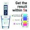 1PC White Digital Quality TDS EC Meter Range 0 to 9990 Multifunctional Water Purity Temperature TEMP PPM Tester