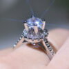 1d13540626ab00dd New Sterling Sier Ring Simulation Diamond CZ Ring, Suitable For Female Charm Jewelry Engagement Gifts