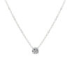 New Trendy Sterling Sier AAA Zircon Choker Necklaces Simple Shiny Diamond CZ Pendants For Women Fine Jewelry NK126