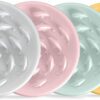 Slow Feeder Bowl for Cats and Small Dogs,Cilkus Fish Pool Design, Fun Interactive Bloat Stop Puzzle Feeder Bowl Healthy Eating Diet Made of Melamine Food Grade Material Dishwasher Safe (Green)