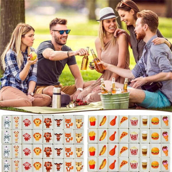 30MM Seaside Escape Mahjong Tile Set 65PCS Hotest Party Classic Board Game 22MM Portable Adult Kid 2 Player Toy
