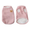 1d60d197ddc33bd3 Bear Thickened with Veet Dog Clothes Cat Solid T-shirt Clothing Dogs Thin Small Fashion Chihuahua Pug Pet Vest York