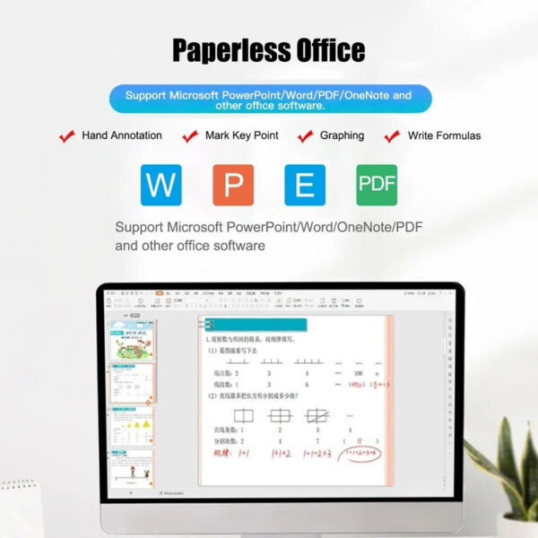 1d66f373069b6fff 10x6 Inch Professional Graphics Drawing Tablet 12 Express Keys with Windows for Painting Designing One Course