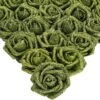 1d7166470e1704a2 IPOPU Artificial Flowers, 25pcs Foam Glitter Roses Glitter Foam Rose Foam Rose with Stem for DIY Wedding Bridal Bouquet Home Party Decoration(Coffee)