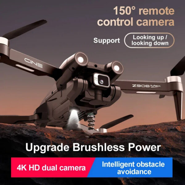 New Z908Max Dual8K GPS 9KM Drone Professional WIFI FPV Obstacle Avoidance Brushless Four-Axis Folding Rc Quadcopter Apron Sell