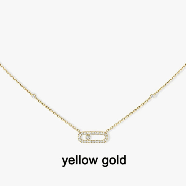 1d84e3af4ad795dc Cmon Kstar Classic Sterling Sier Plated Gold High Quality Moving Diamond Women's Necklace Pendant Exquisite Gift