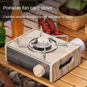 1d8680186b09c555 Outdoor Mini Portable Gas Stove Stainless Steel Cassette Furnace Gases Burner Camping Accessories