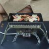 1d94e7a313d1b120 OAJABBGE Klappbarer Lagerfeuer Grill Herd Ständer Edelstahl Camping Feuer Kochgestelle Grill Herd Ständer Für Outdoor Camping Wandern