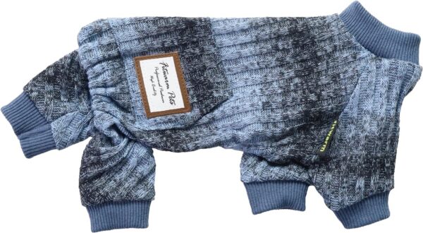 1d959aa0c4e12ed6 Knitted Dog Pajamas, Dog Clothes for Small Dogs Girl Boy, Pet Onesie with Feet, Cat Outfit, Light Grey, Small