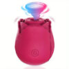 Powerful Sucking Rose Vibrator Toy Women Vacuum Stimulator Oral Nipple Clit Sucker Toys Goods for Female Adults