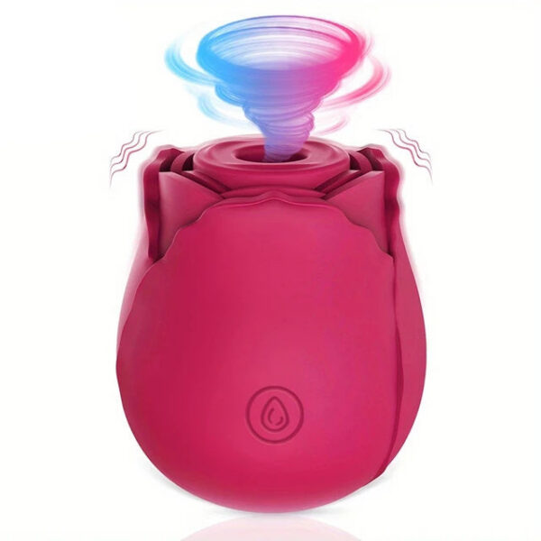 Powerful Sucking Rose Vibrator Toy Women Vacuum Stimulator Oral Nipple Clit Sucker Toys Goods for Female Adults
