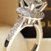 1dcdbbfdea4e2bee New Sterling Sier Ring Simulation Diamond CZ Ring, Suitable For Female Charm Jewelry Engagement Gifts