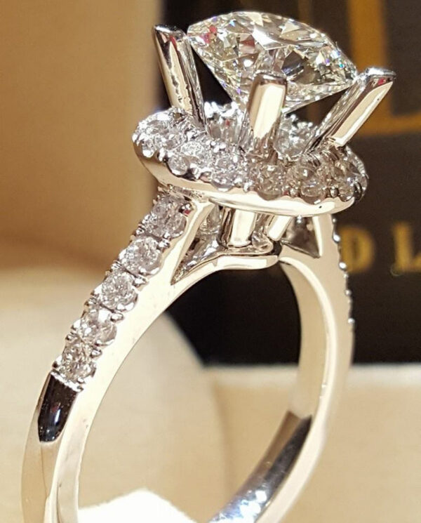 1dcdbbfdea4e2bee New Sterling Sier Ring Simulation Diamond CZ Ring, Suitable For Female Charm Jewelry Engagement Gifts