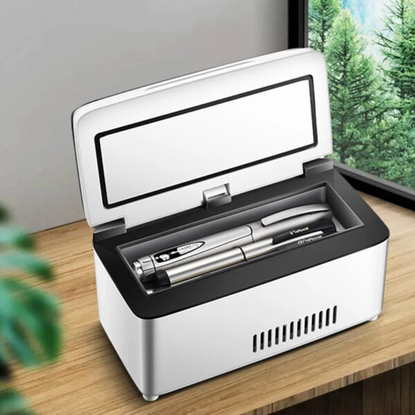 13600mah High Power Mini Refrigerator Insulin Pill Box Dispensing 0-18 Degrees Refrigerated USB Charging Refrigerated Incubator