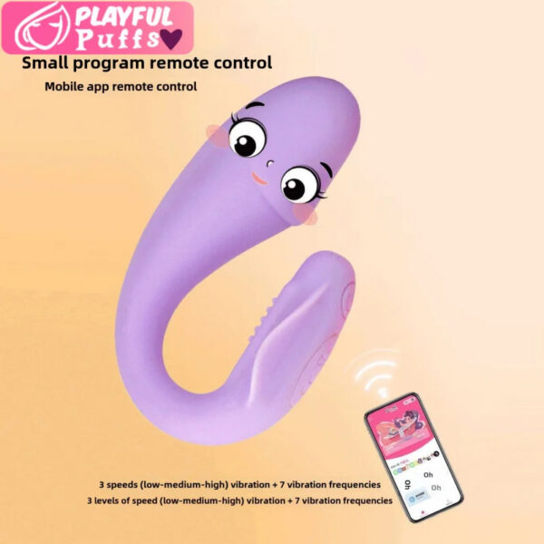 Dolphin APP Controls Remote Wearable Vibrator Vaginal Anal Masturbation G-Spot Penetration Sexy Adult Sex Toy Female Masturbator