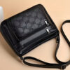 New Women's Bag Mother Bag, Multi-layer Soft PU Leather Shoulder Crossbody Bag Briefcase ( Zipper Direction Assorted Varieties)