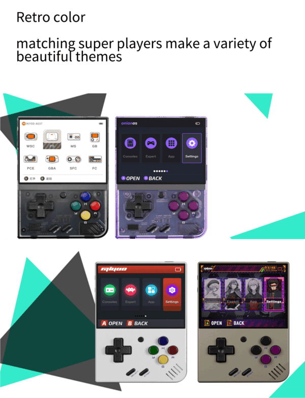 1dea8b88f45847fa Portable 3.5 inch MIYOO Mini Plus Retro Handheld Game Console Open Source Miyoo mini+ Video Games Player Children Kids Gift 128G