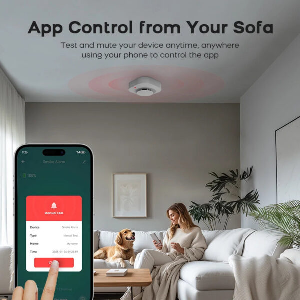 1dec4e3d7a99541a Tuya ZigBee WiFi Smart Smoke Detector Alarm Sensor Home Security Fire Protection For Home Security System Via Smart Life APP
