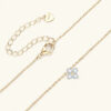 TBCYD 3MM 0.4cttw D Color Clover Necklace Pendants For Women S925 Silver 18K Gold Plated Neck Chain Classic Fine Jewelry Gifts