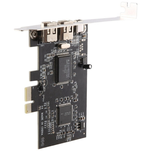 1df654d65d249693 PCI-E PCI Express Card, IEEE 1394 Controller Card With Firewire Cable, For Video, Audio Transmission,Etc