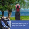 1df7db8acee9ba91 POEPORE Schlafsack Outdoor 3-4 Jahreszeiten Flanell Schlafsäcke Leichter Deckenschlafsack Kleines Packmaß für Erwachsene mit Arme und Füße Reißverschluss