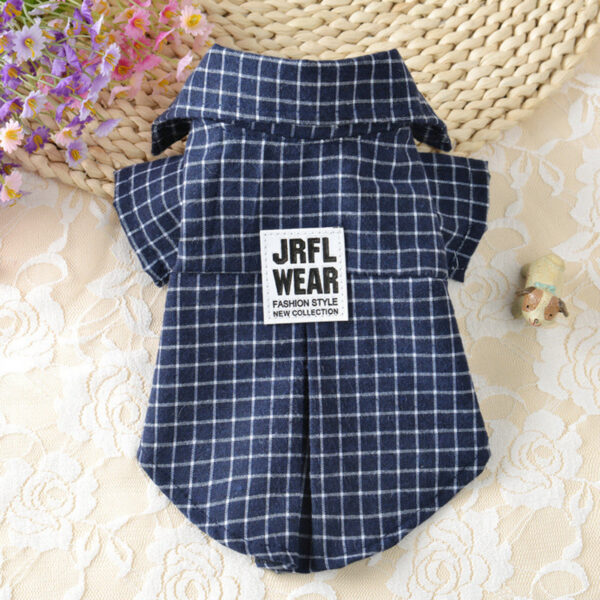 1e01badfe4bc136b Classic Plaid T-Shirt Summer Shirt Vest Casual Tops Puppy Outfits Yorkshire Dog Clothes Pet Clothing For Small Dogs