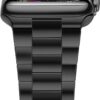1e12e8eb365bfff5 iiteeology Compatible with Apple Watch Band 49mm 45mm 44mm, Upgraded Solid Business Stainless Steel Band for Apple iWatch Series 9/8/7/Ultra,Space Gray