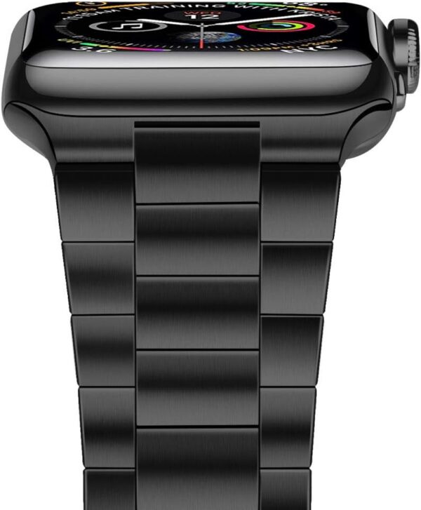 1e12e8eb365bfff5 iiteeology Compatible with Apple Watch Band 49mm 45mm 44mm, Upgraded Solid Business Stainless Steel Band for Apple iWatch Series 9/8/7/Ultra,Space Gray