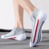 5 Pairs Personality Trendy Men's Shallow Mouth Low Cut Short Tube Cotton Thin Non-slip Boat Socks Sports