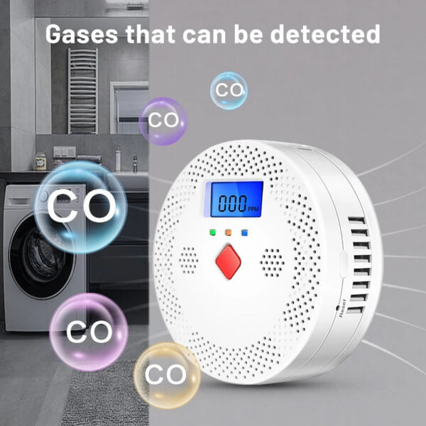 1e1a24cccb09a059 Tuya WiFi Smart Carbon Monoxide Detector Alarm 85dB Sound Warning LCD Digital Display Home Indoor Real-Time CO Monitor Poisoning