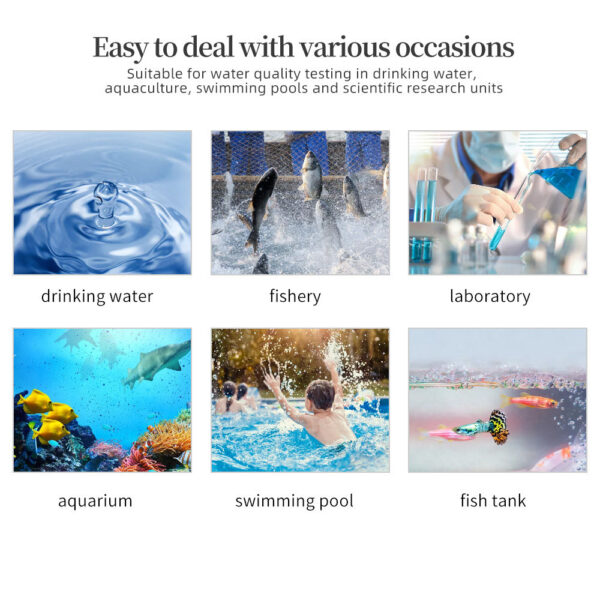 Multifunctional Meter Waterproof Water Quality Tester PH/TDS/EC/Temp Detector PH Test Pen with backlight for Aquarium Pool