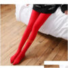 1e1fcaf0de4fa50b Socks & Hosiery Women Thermal Pantyhose Woman Fleece Tights Y Winter Warm Solid Red Stockings Slim Thicken Elastic Veet Female Leggin Dhmu2