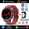 1e29e17eed884699 New GPS Track Smart Watch Men AMOLED HD Screen Outdoor Sports Fitness Heart Rate NFC IP68 Waterproof Bluetooth Call Smart Watch