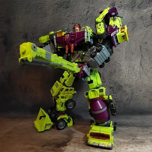 1e2fc876de1316f2 6 IN 1 NBK 42CM Devastator Toy Transformation KO Robot Car combination Action Figure excavator Blender Model Kid NO BOX